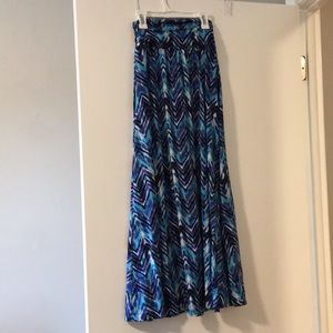 Chevron Maxi Skirt